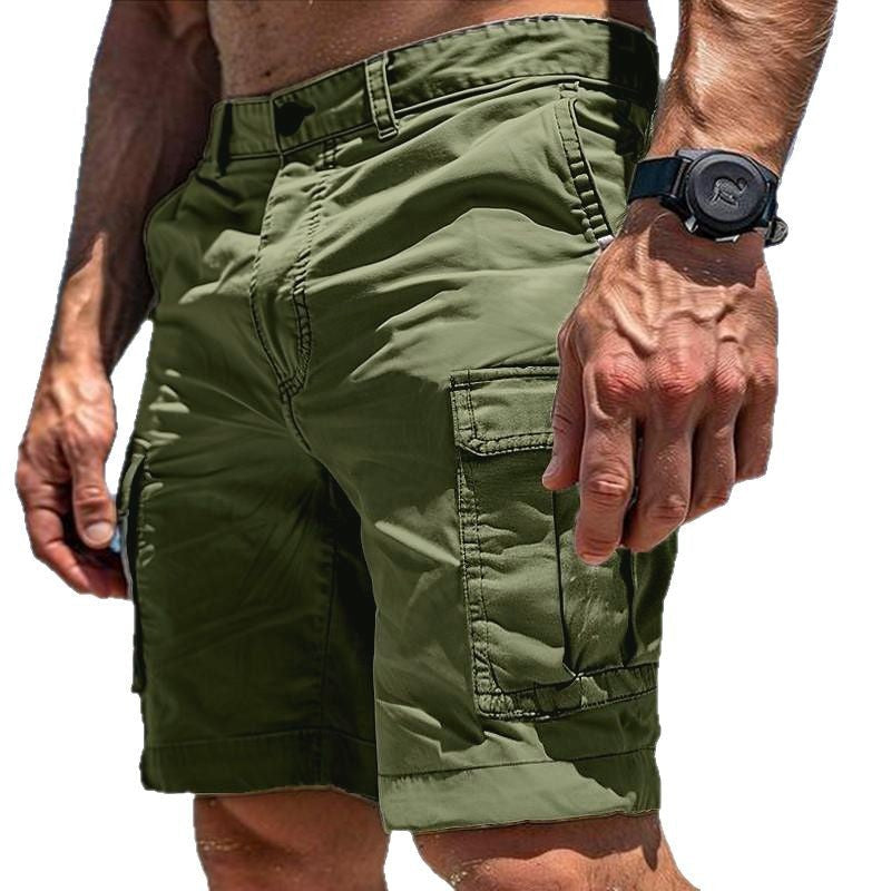Heren cargo shorts met praktische zijzakken, ideaal voor zomerse dagen en outdoor avonturen.