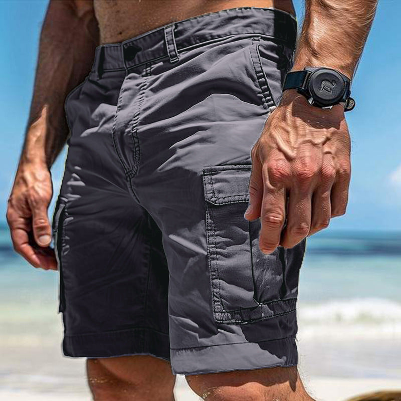 Stijlvolle heren cargo shorts met ontspannen pasvorm, veelzijdig voor dagelijks gebruik en avonturen.