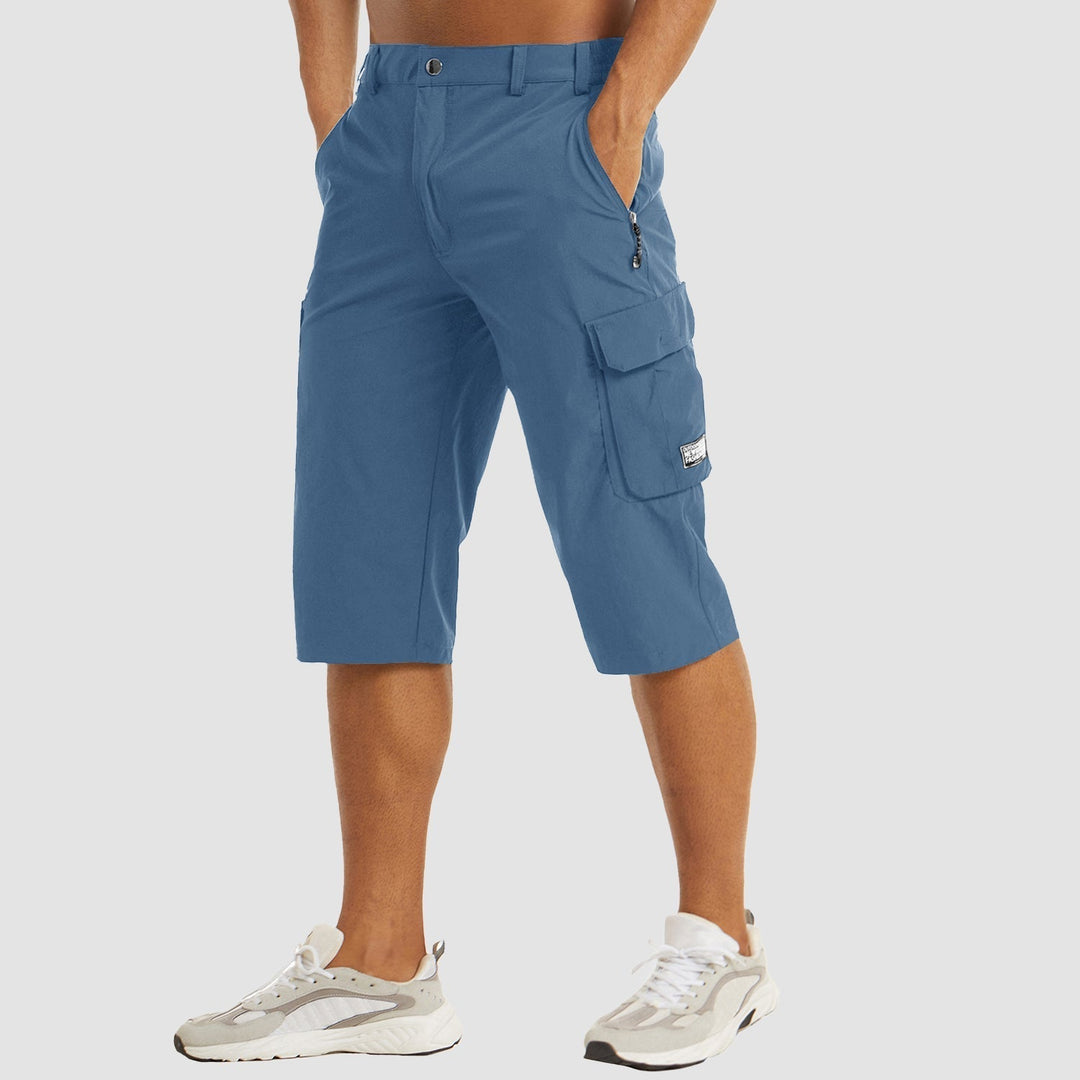 Duurzame heren cargo shorts, sneldrogend en functioneel, ideaal voor actieve mannen en zomerse avonturen.
