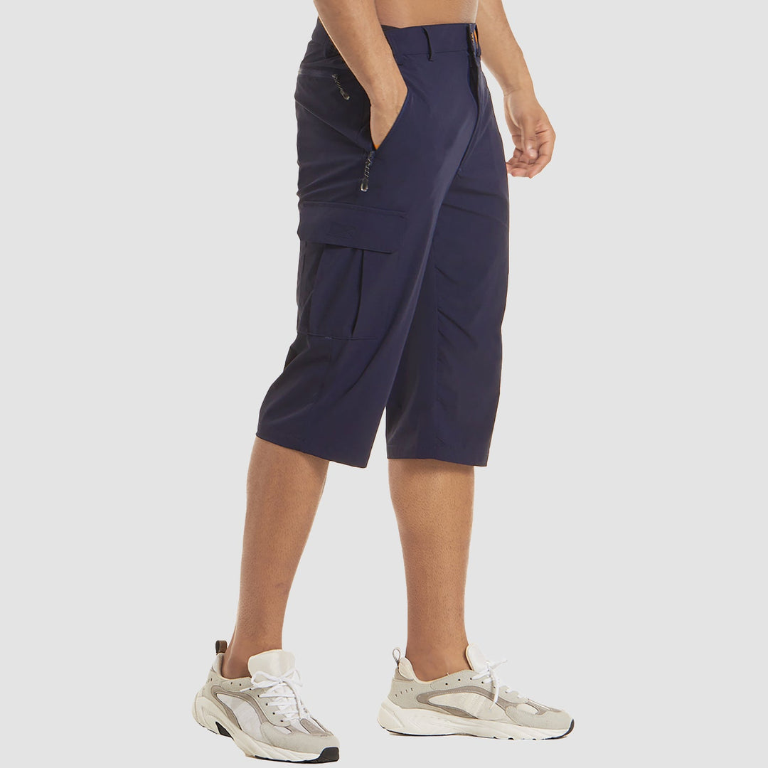 Veelzijdige heren cargo shorts, sneldrogend en comfortabel, ideaal voor wandelen en actieve zomerdagen.