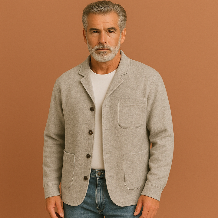 Heren casual geruite blazer, perfect voor lente/zomer. Comfortabel vest met modern patroon, ideaal voor een stijlvolle look.