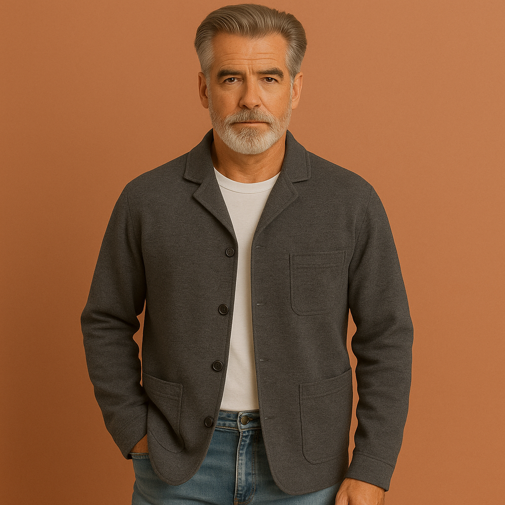Stijlvolle heren geruite blazer, perfect voor zowel zakelijke als casual gelegenheden. Comfortabel en modern vest.