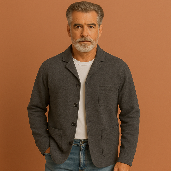 Stijlvolle heren geruite blazer, perfect voor zowel zakelijke als casual gelegenheden. Comfortabel en modern vest.