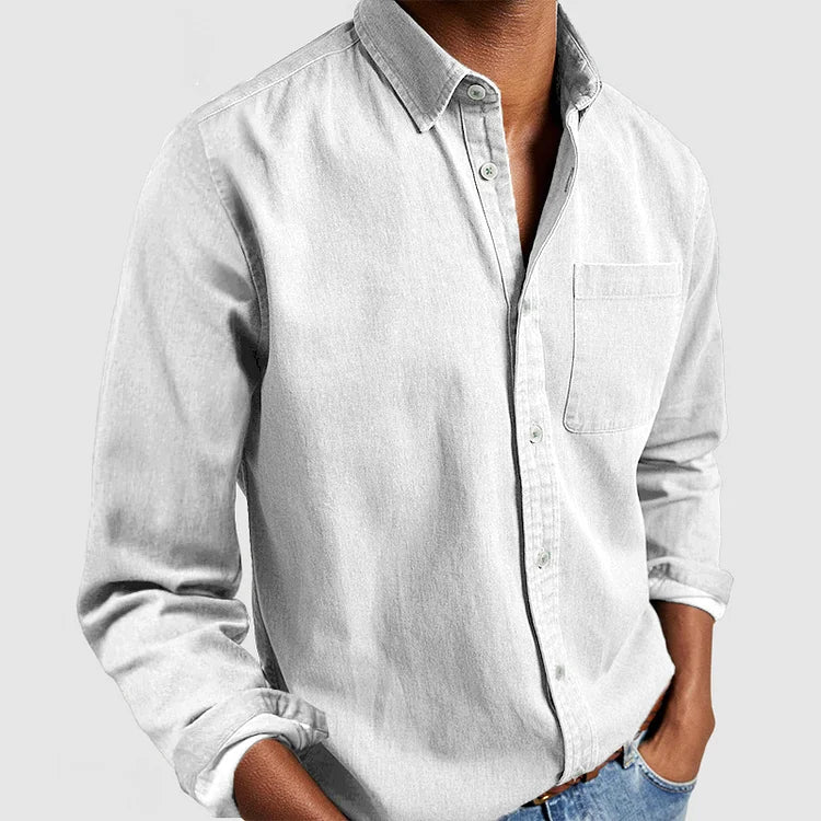 Ademend heren overhemd, multi-kleur, comfortabel voor de hele dag, perfect voor lente/zomer.