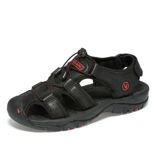 Ademende open teen heren sandalen David, ideaal voor een frisse en actieve zomer.