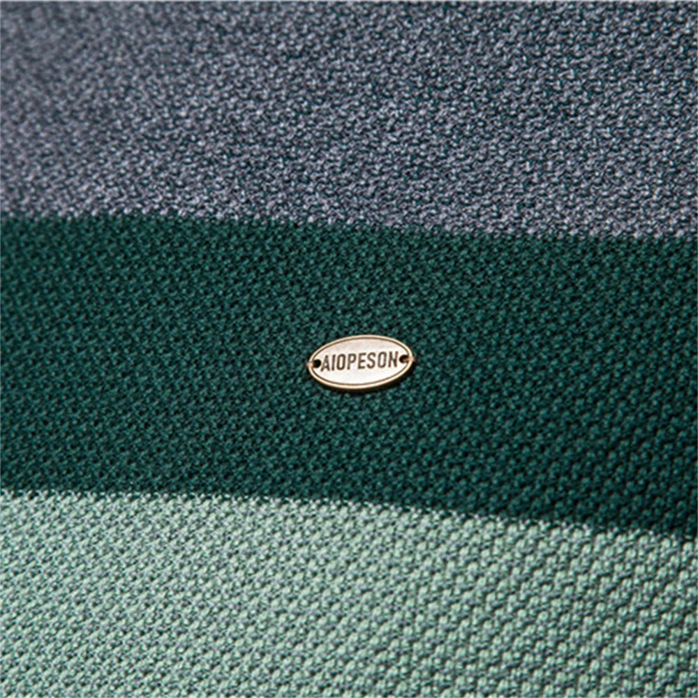 Stijlvolle heren casual trui met ronde hals en contrastrerende kleurblokken. Ideaal voor een trendy najaarslook.