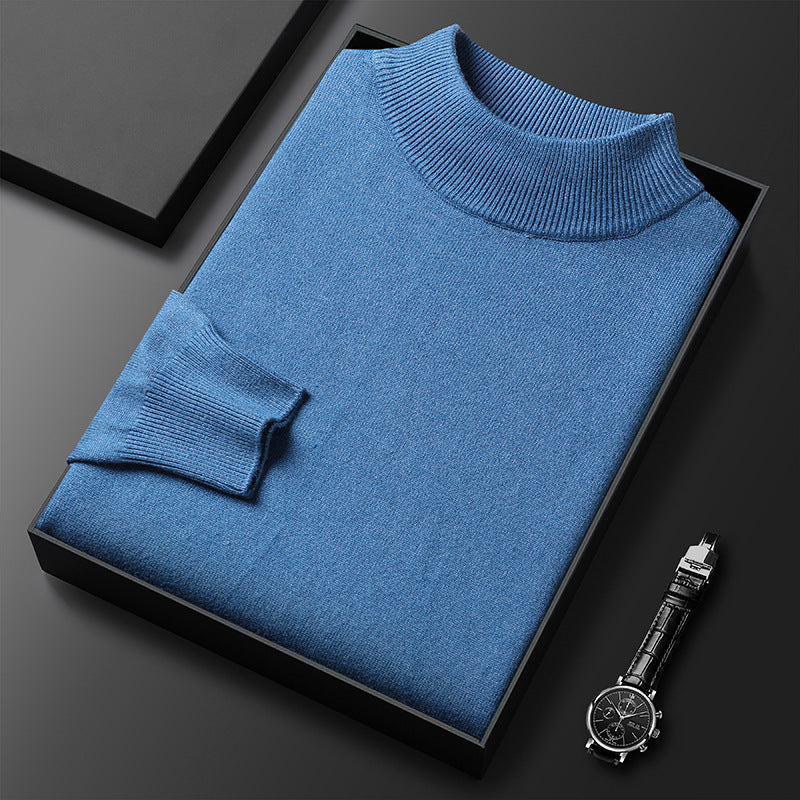 Heren coltrui met halfhoge hals, slim fit, ideaal voor warme winterkleding.