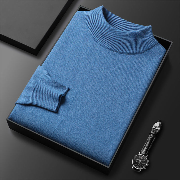 Heren coltrui met halfhoge hals, slim fit, ideaal voor warme winterkleding.