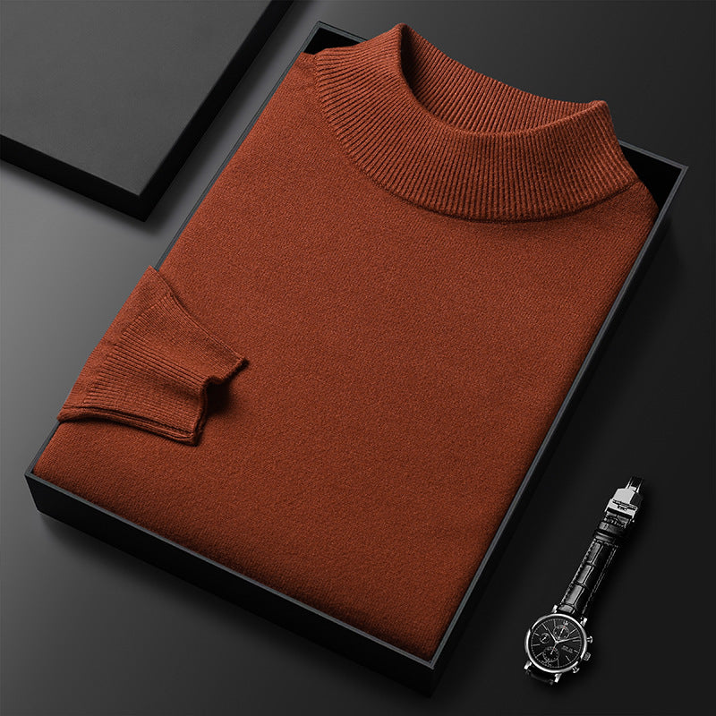 Zachte en comfortabele heren coltrui, warme sweater met halfhoge hals voor de wintermode.