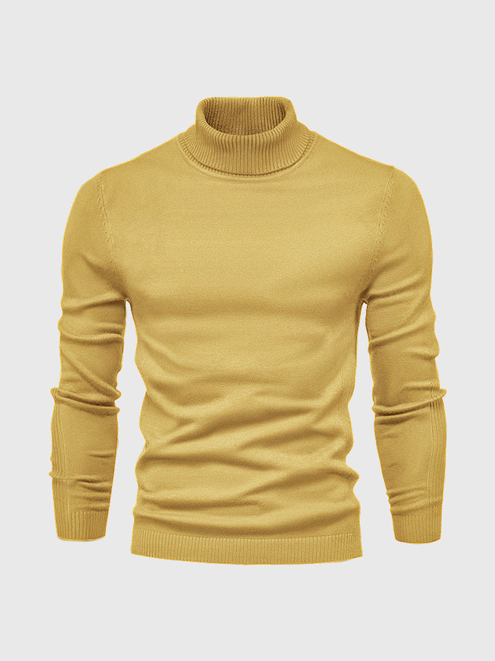 Machinewasbare heren coltrui, lange mouw. Duurzaam, comfortabel en tijdloos voor dagelijks gebruik.