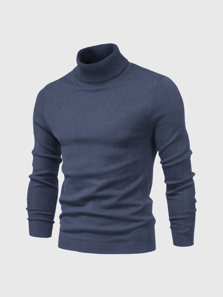 Warme heren coltrui met lange mouw, essentieel voor koude herfst- en winterdagen. Comfortabele pullover.