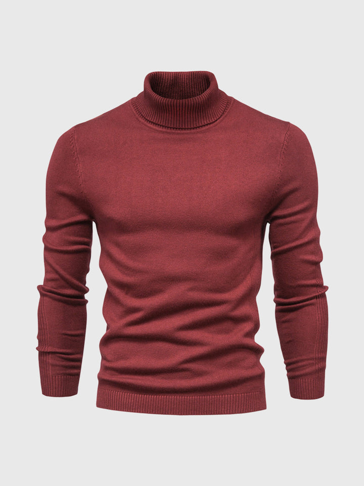 Donkerblauwe heren coltrui met lange mouw. Casual en comfortabel, ideaal voor herfst/winter.