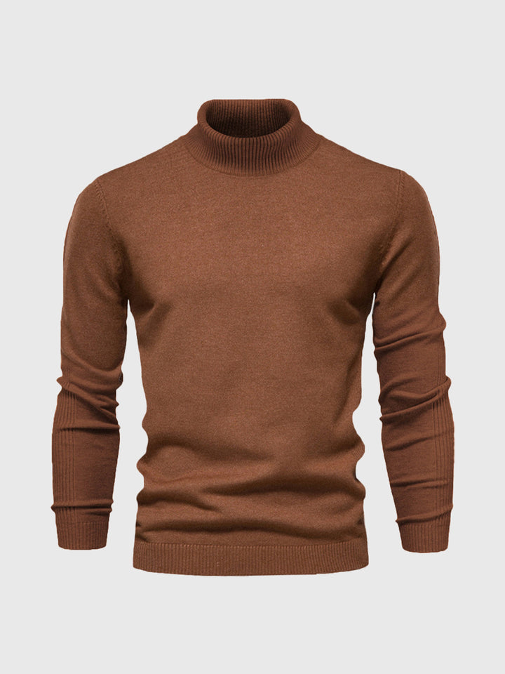 Comfortabele heren pullover met coltrui, lange mouw. Warm en tijdloos ontwerp voor de winter.