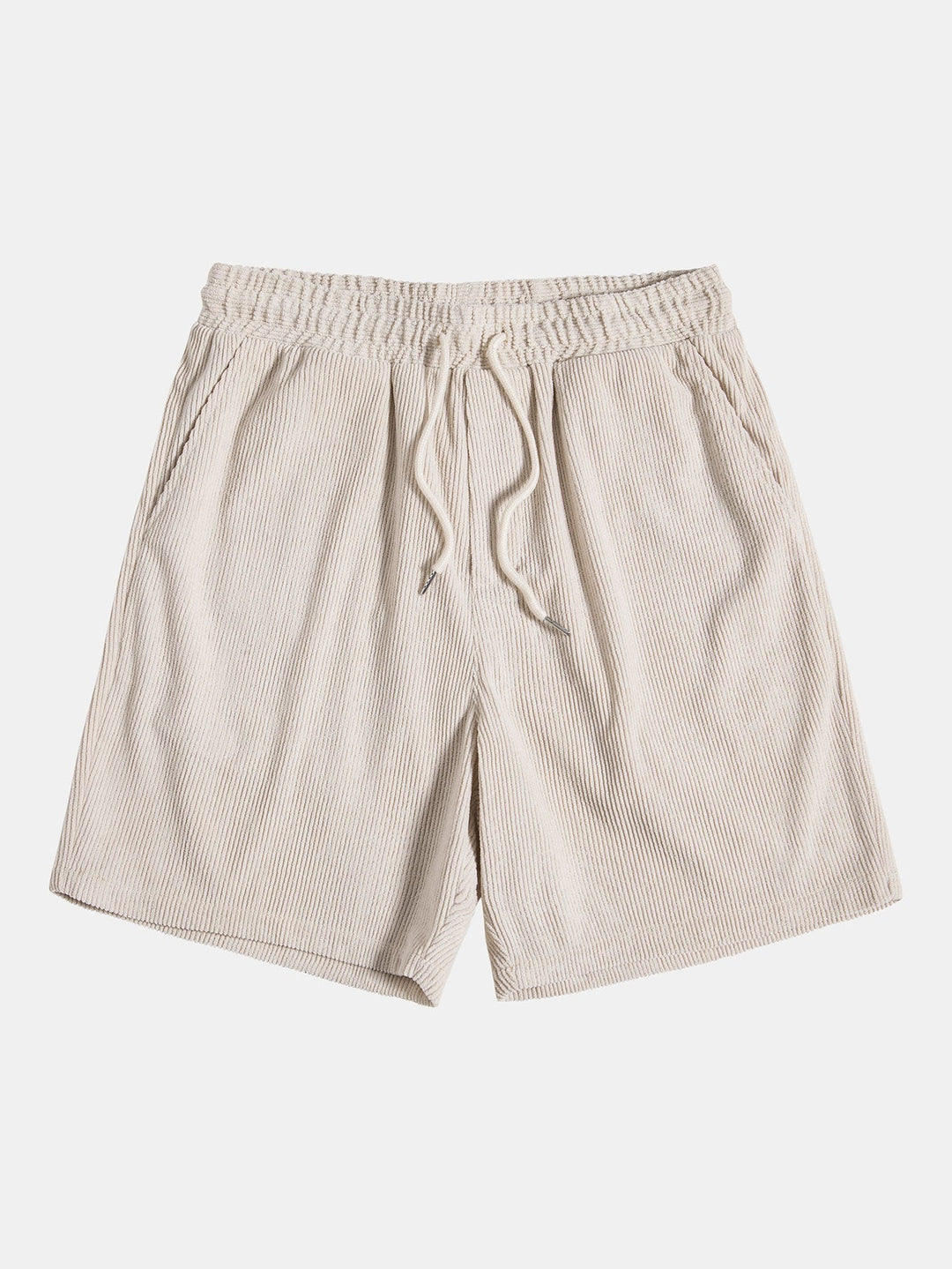 Wijde corduroy broek van de heren kledingset, relaxed fit en comfortabel voor een zomerse casual outfit.