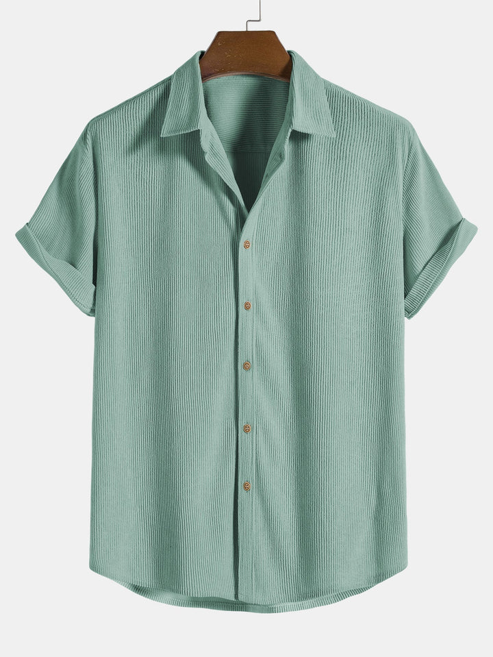 Ultiem comfortabele heren corduroy 2-delige set, ademend en perfect voor ontspannen zomerstijl.