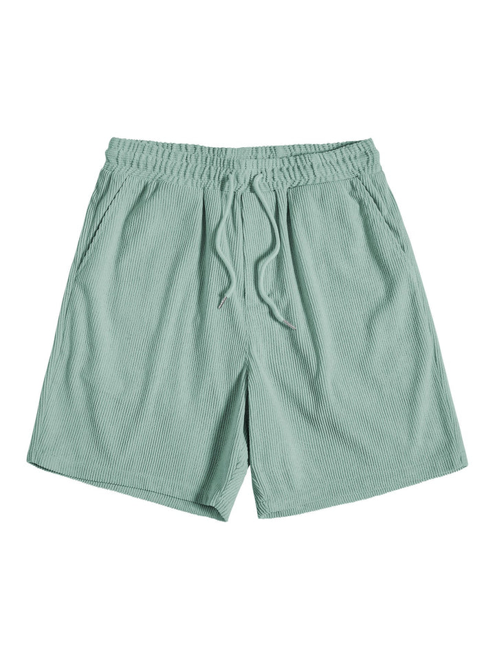 Trendy heren corduroy kledingset; tweedelig en veelzijdig voor een stijlvolle zomer casual look.