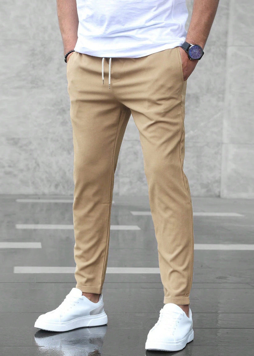 Veelzijdige heren comfortbroek met elastiek, ideaal als zomerbroek of voor dagelijks casual comfort.