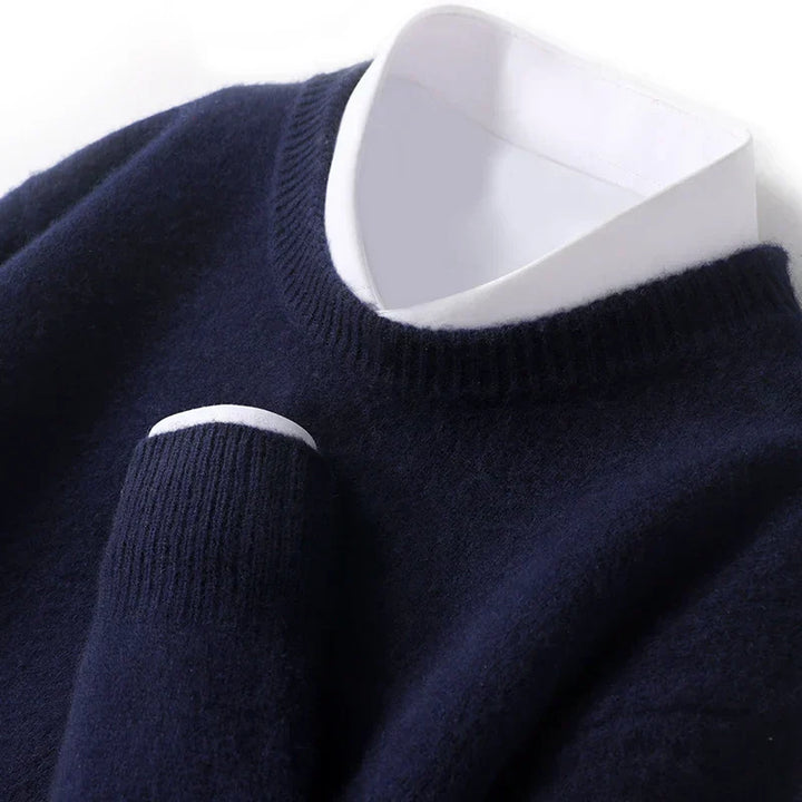 Comfortabele en stijlvolle crewneck sweater voor heren, ideaal voor dagelijks draagcomfort.