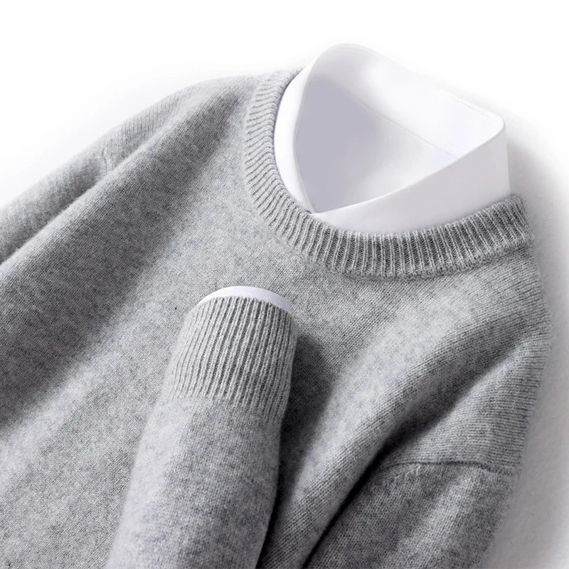 Casual heren trui met ronde hals, perfect voor dagelijks gebruik en ontspanning.
