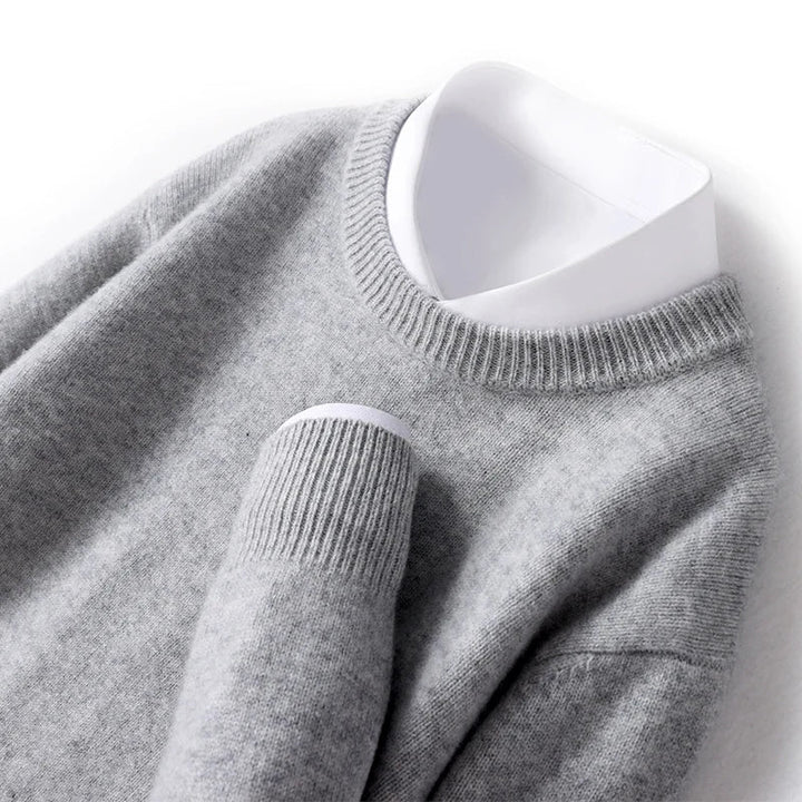 Casual heren trui met ronde hals, perfect voor dagelijks gebruik en ontspanning.