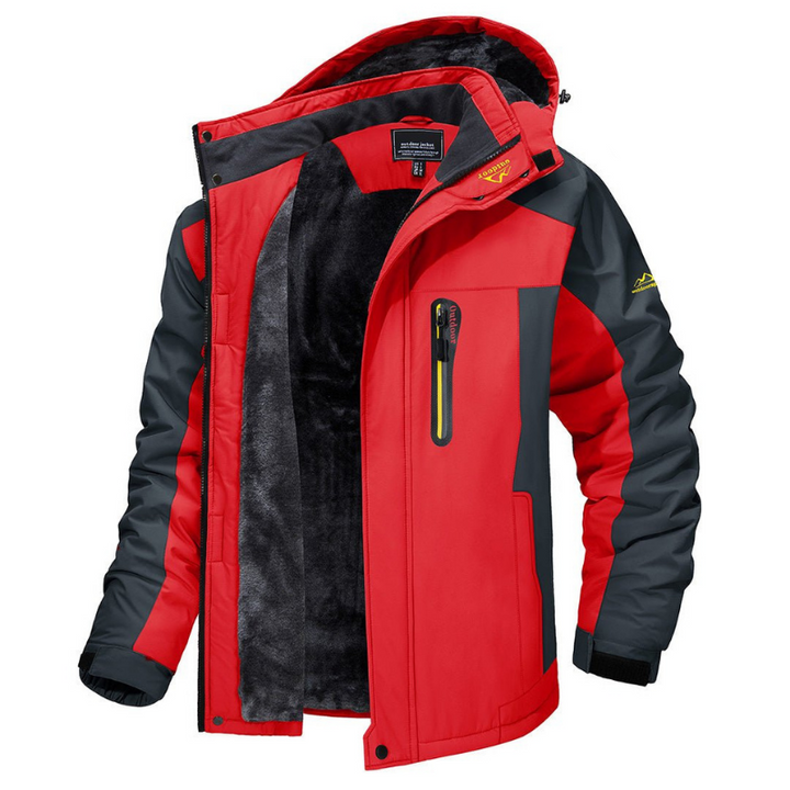 Modieuze heren winterjas, perfect voor een casual look of sportieve buitenactiviteiten in de winter.