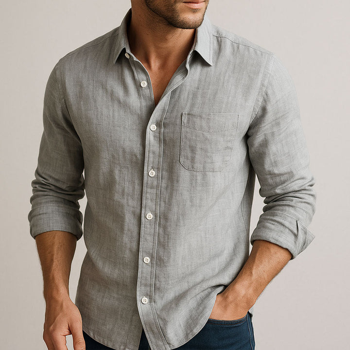 Casual heren overhemd: Essentieel voor een relaxte, stijlvolle look. Dagelijks comfort en veelzijdigheid.