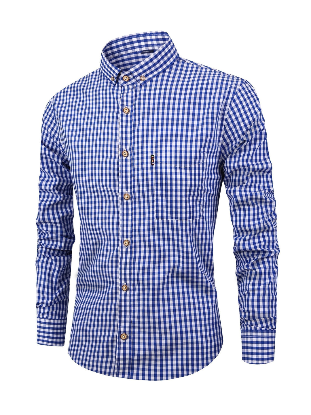 Heren geruit overhemd met lange mouwen, ideaal voor een casual stijlvolle look.