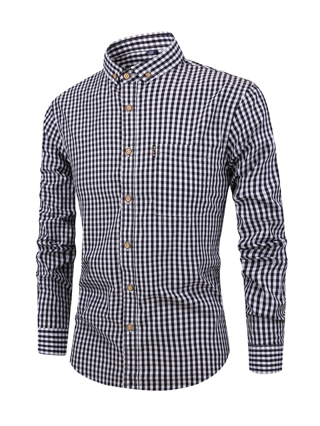 Heren geruit overhemd met lange mouwen, een tijdloze klassieker voor een modieuze en comfortabele mannenlook.