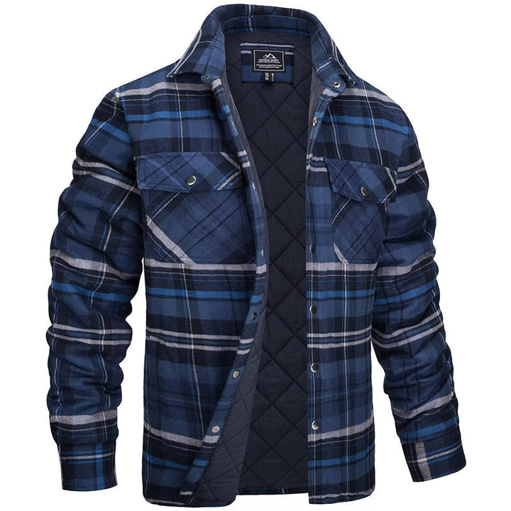 Heren geruite jas, ideaal voor herfst & winter. Warm, comfortabel en stijlvol. Perfecte bovenkleding voor mannen.