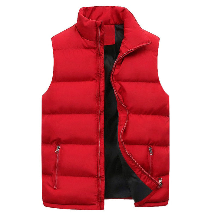 Heren bodywarmer, gewatteerd en warm, met ritssluiting. Perfect voor outdoor, casual en winterse omstandigheden.