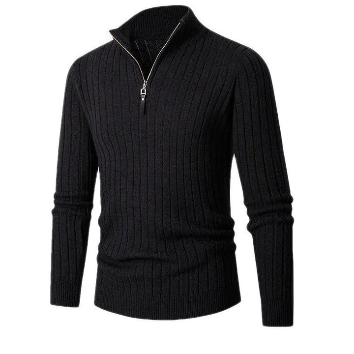 Stijlvolle half-zip heren pullover, veelzijdig te combineren voor zowel casual als geklede outfits.