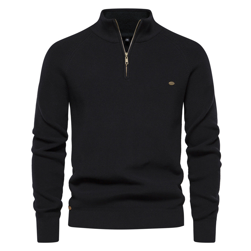 Heren half-zip trui, warm & ademend, ideaal voor herfst & winter. Comfortabel & veelzijdig.
