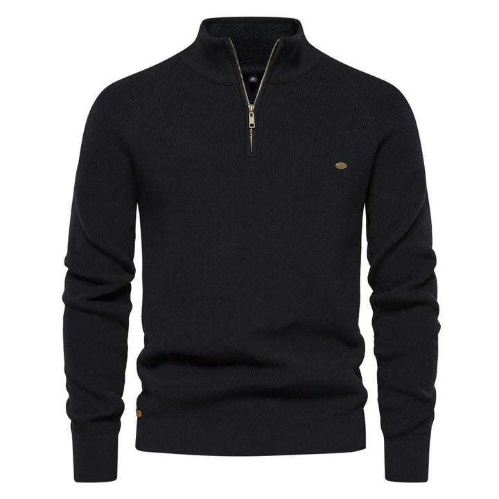 Heren half-zip trui, warm & ademend, ideaal voor herfst & winter. Comfortabel & veelzijdig.