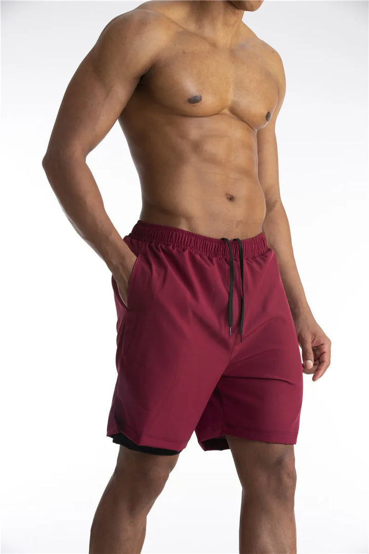 Heren hardloopshorts met liner en telefoonzak, ideaal voor training en running performance.