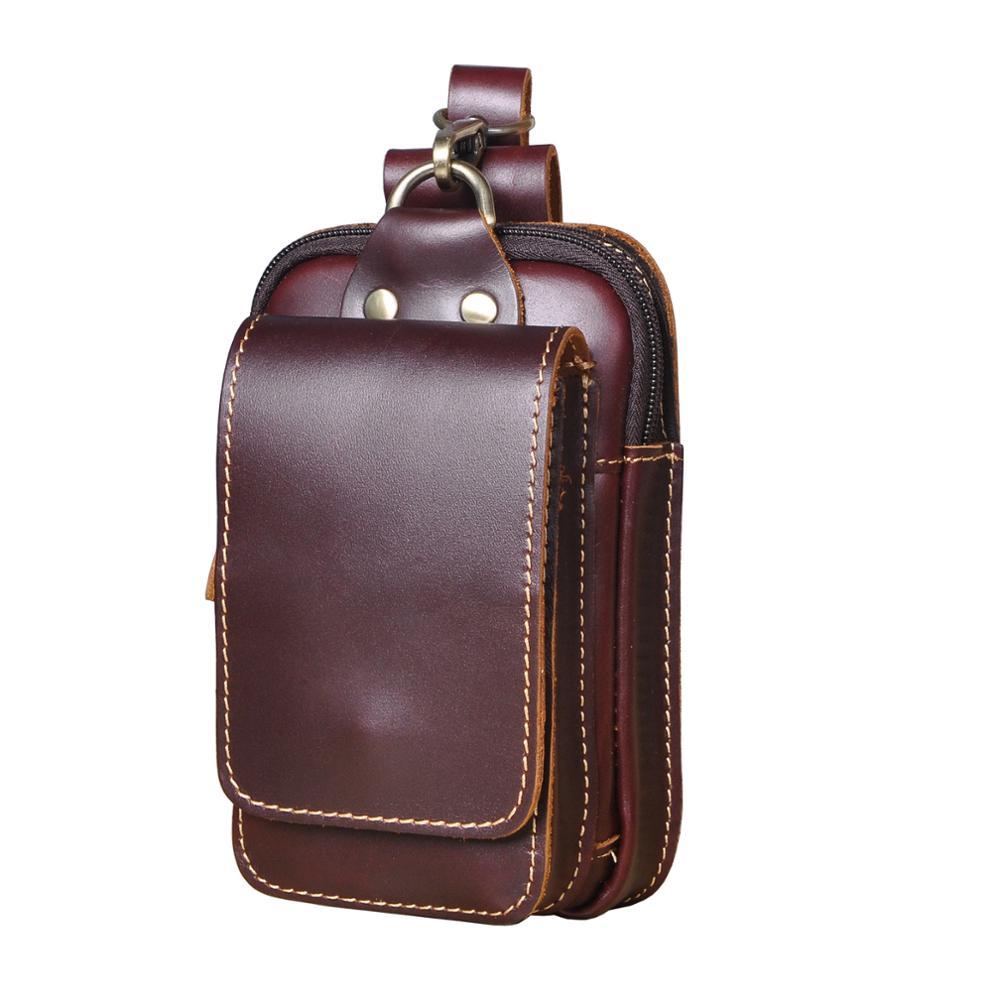 Leren waist bag voor heren, een veelzijdige crossbody tas met veel opbergruimte. Perfect accessoire.