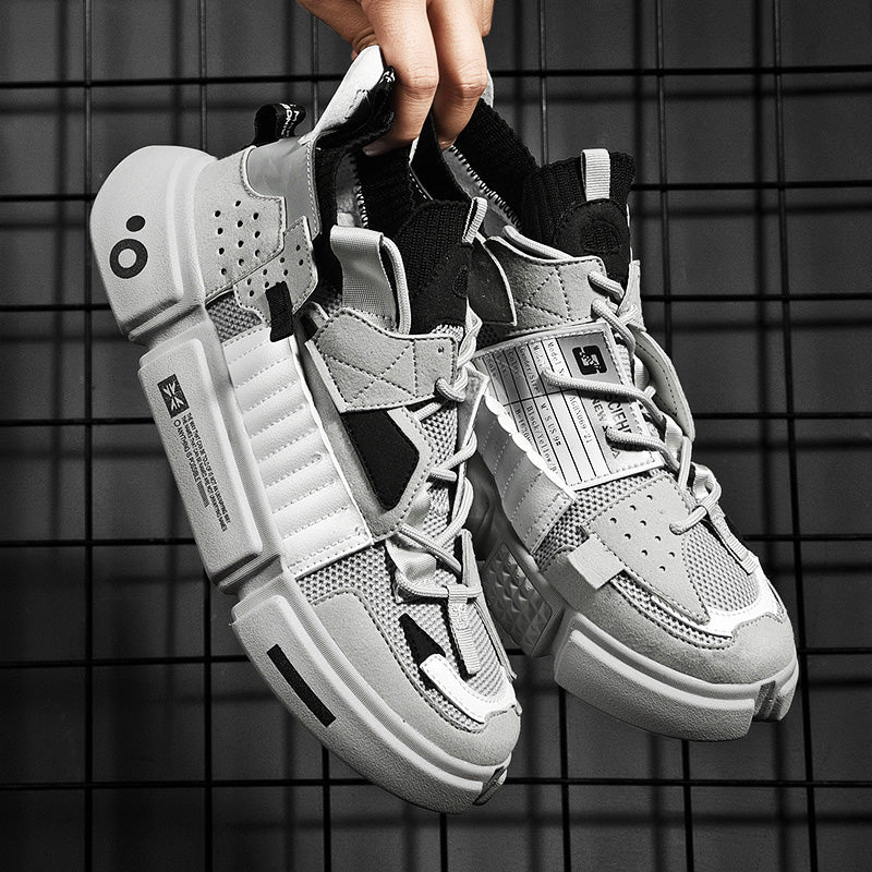 Stoere heren sneakers, hoge schacht, perfect voor urban streetwear.