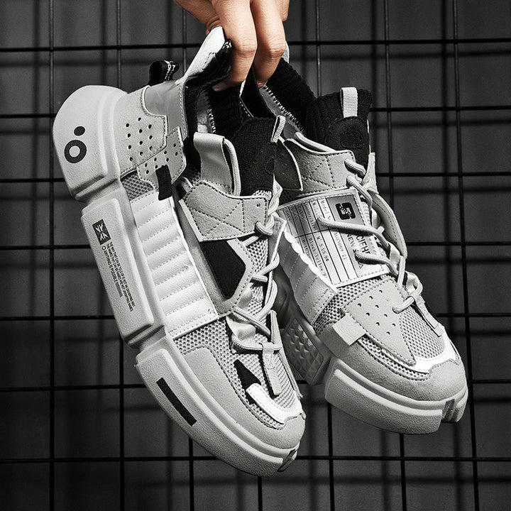 Stoere heren sneakers, hoge schacht, perfect voor urban streetwear.