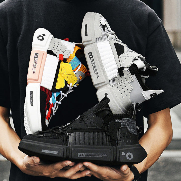 Stijlvolle heren high-top sneakers, ideaal voor een casual look.