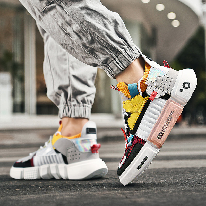 Comfortabele heren sneakers, hoge pasvorm, geschikt voor dagelijks gebruik.
