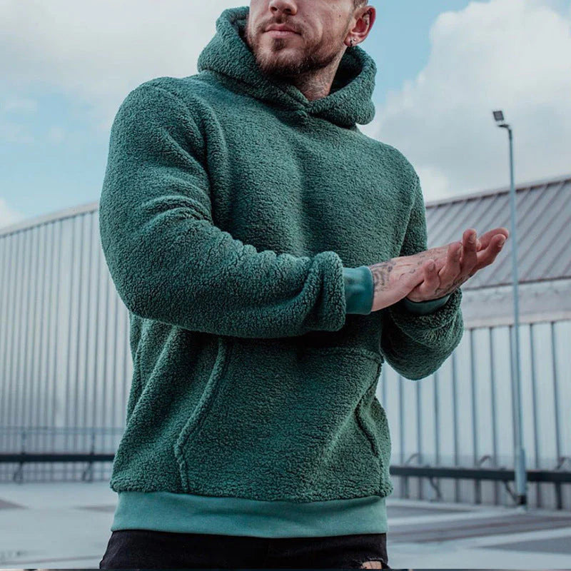 Warme heren hoodie, perfect voor jaarrond comfort. Modieuze bovenkleding voor mannen in elke stijl.