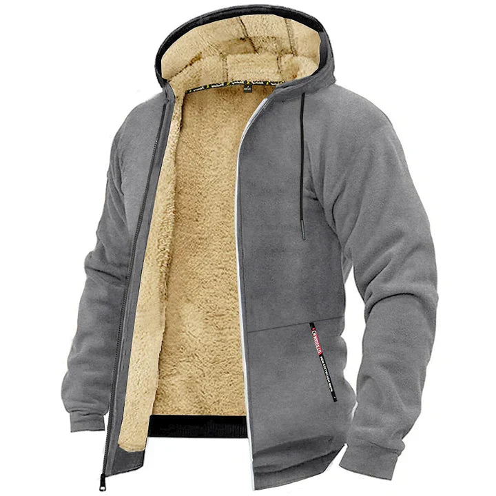 Heren hoodie met rits en capuchon, regular fit. Een veelzijdige keuze voor koelere dagen.