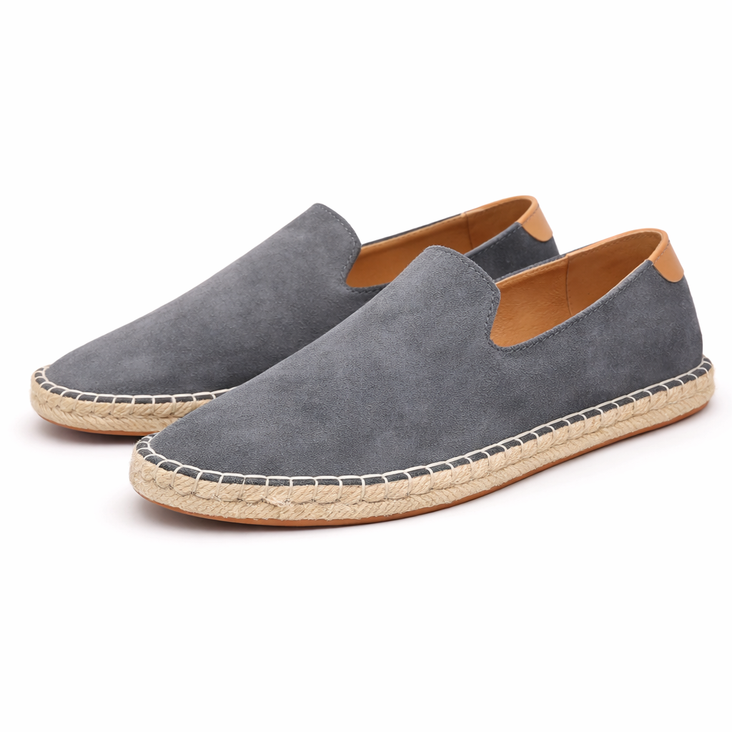 Lichtgewicht heren instap espadrilles, perfecte comfortabele zomerschoenen. Ideale vrijetijdsschoenen.