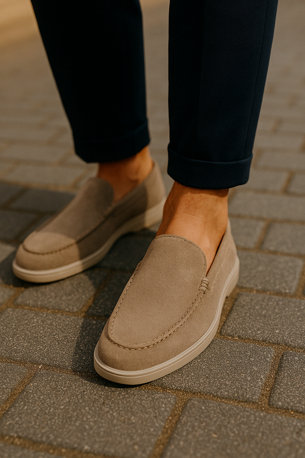 Heren instapschoenen: zwarte, comfortabele loafers voor een elegante en stijlvolle casual look.
