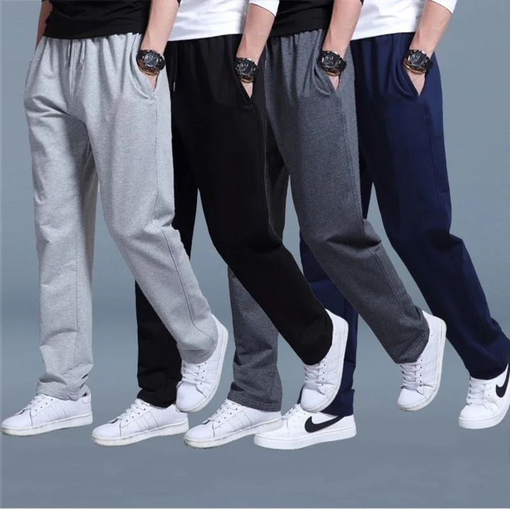Moderne heren sportbroek met comfortabele pasvorm, geschikt voor zowel vrijetijd als actieve sporten.