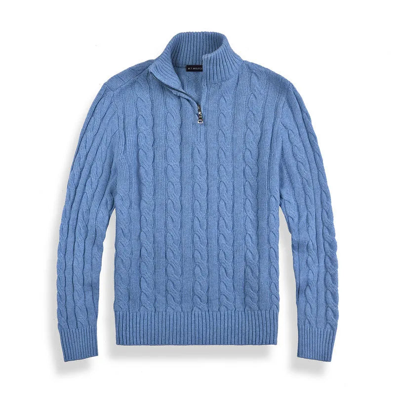 Stijlvolle halve zip trui voor heren, comfortabel en warm voor koudere dagen.
