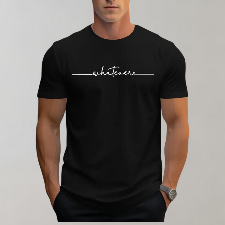 Heren Kay T-shirt, zwart, ronde hals, comfortkatoen. Ideaal voor casual zomeroutfits. Verkrijgbaar in meerdere kleuren.