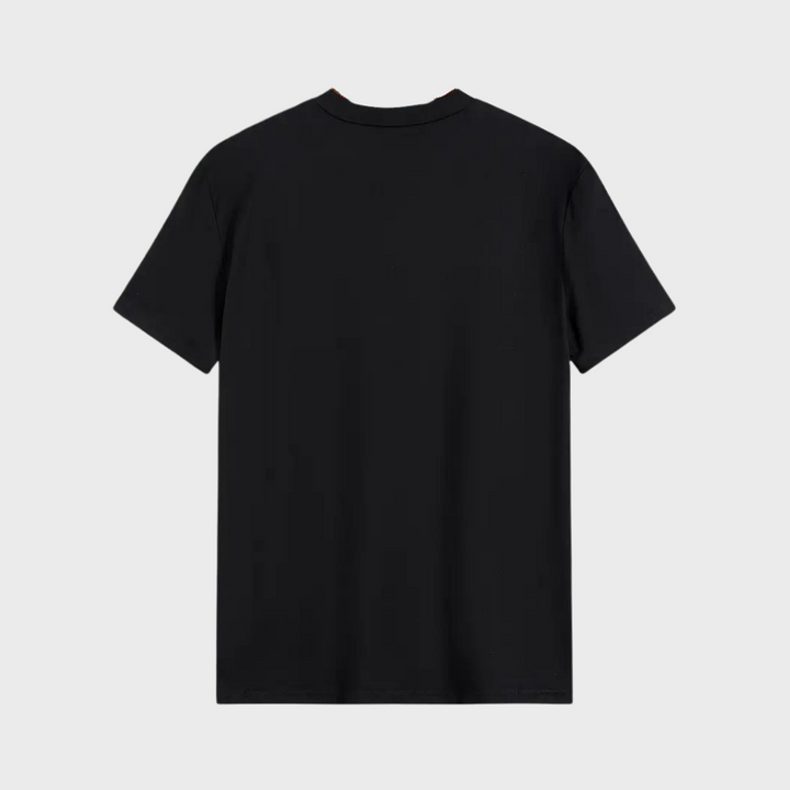 Heren Kay T-shirt, zwart, ronde hals, comfortkatoen. Ideaal voor casual zomeroutfits. Verkrijgbaar in meerdere kleuren.