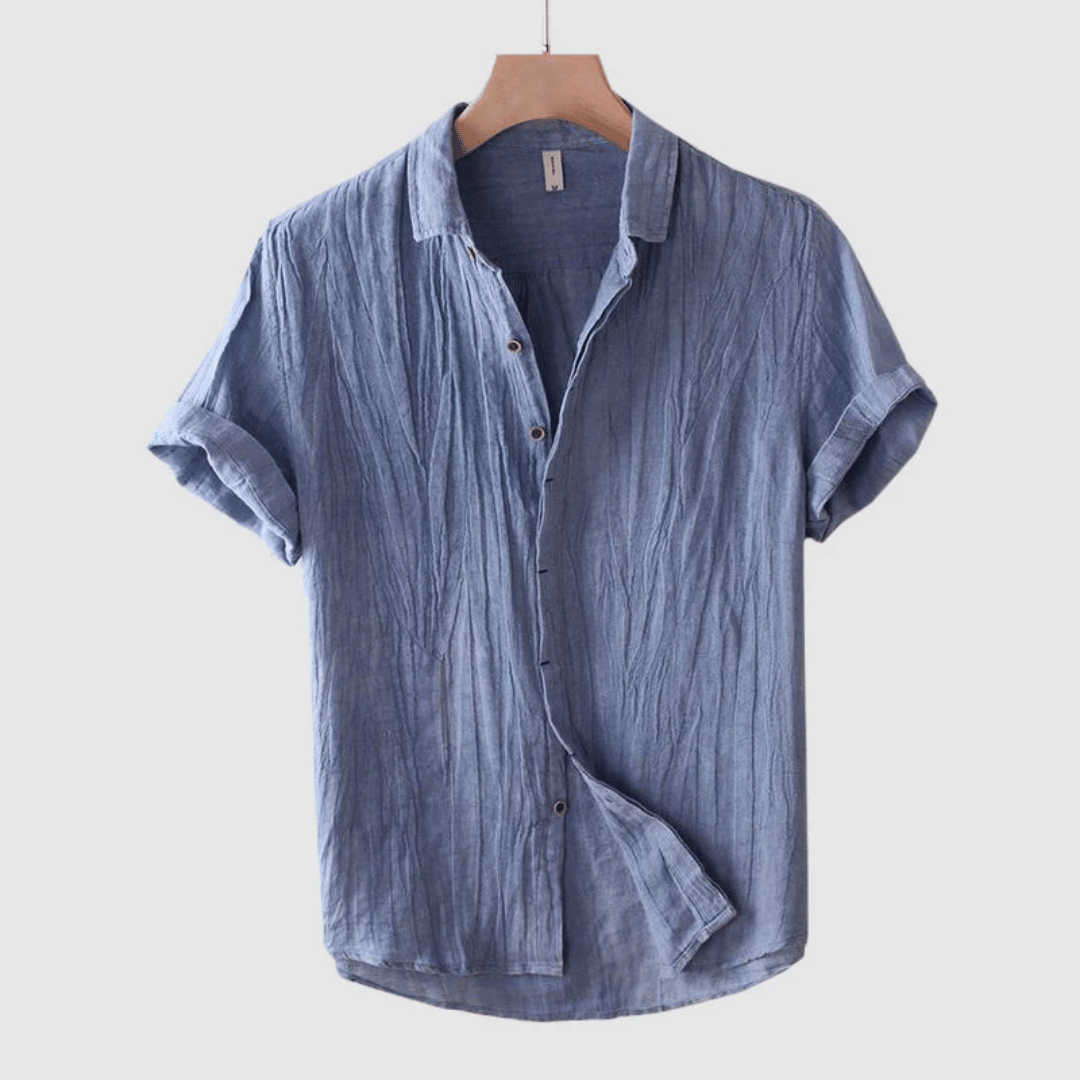 Heren klassiek zomer overhemd, comfortabel en stijlvol, ideaal voor warme dagen en veelzijdig te dragen.
