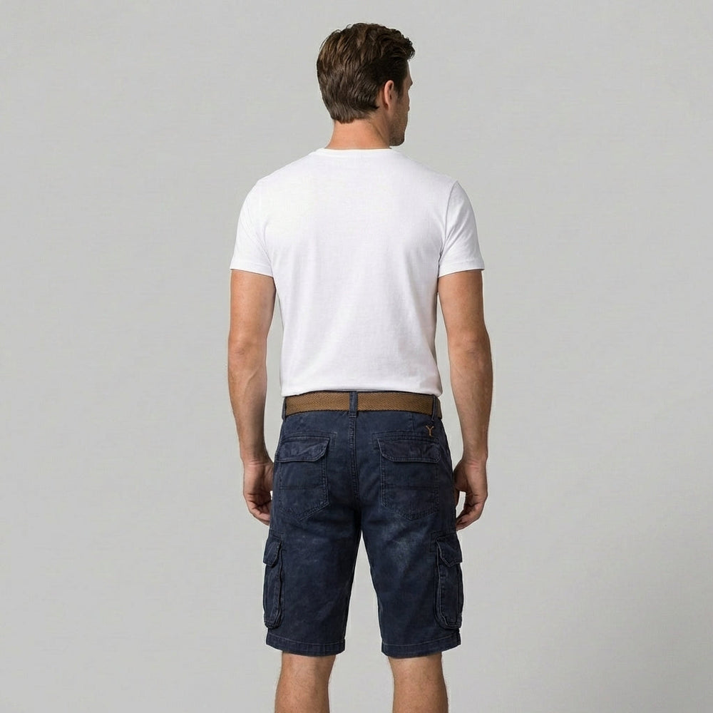 Comfortabele heren cargo korte broek van ademende katoenmix, perfect voor warme zomerdagen en ontspanning.