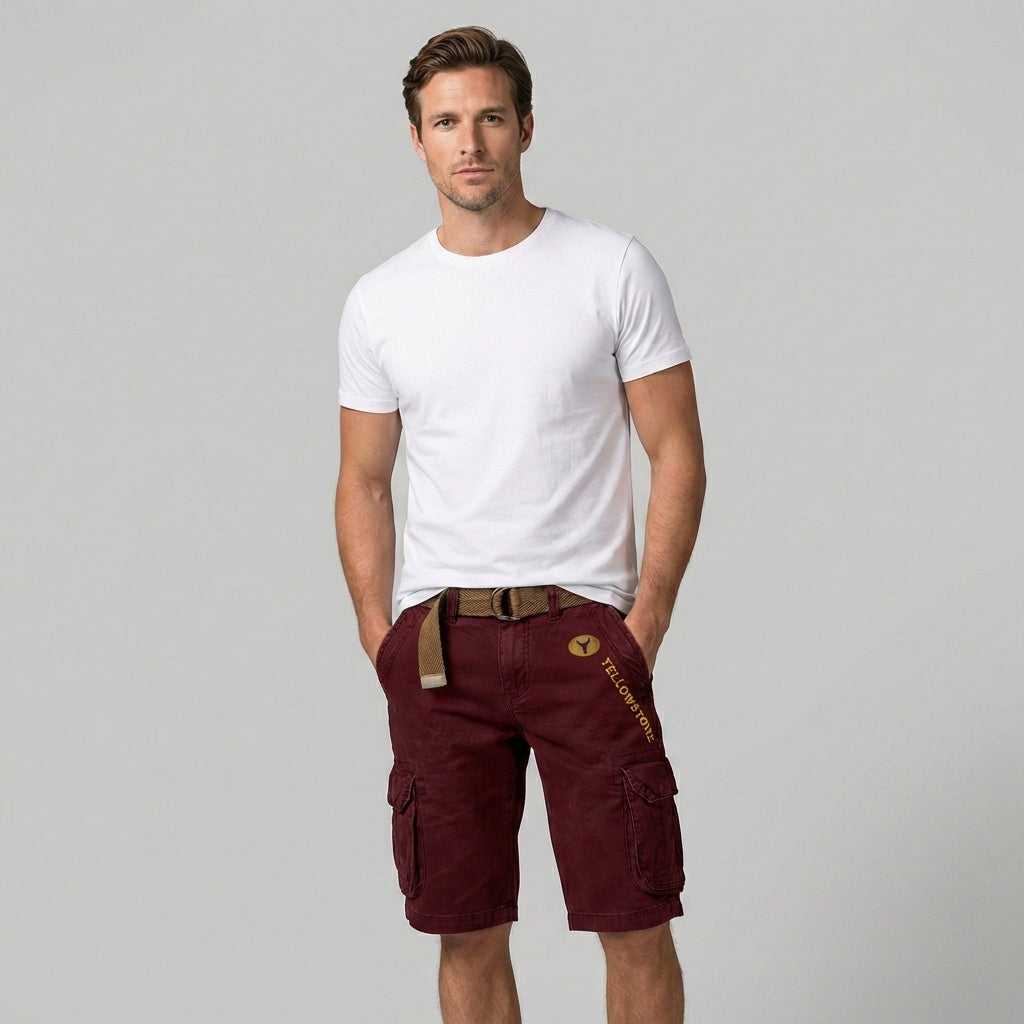 Stijlvolle heren korte cargo broek. Combineer comfort en functionaliteit voor jouw zomerse garderobe.